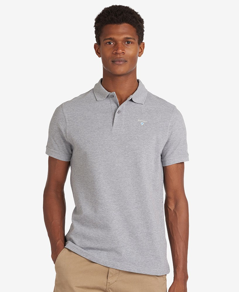 Sports Mix Polo Shirt - Grey Marl