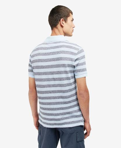 Thorley Striped Polo Shirt - Powder Blue