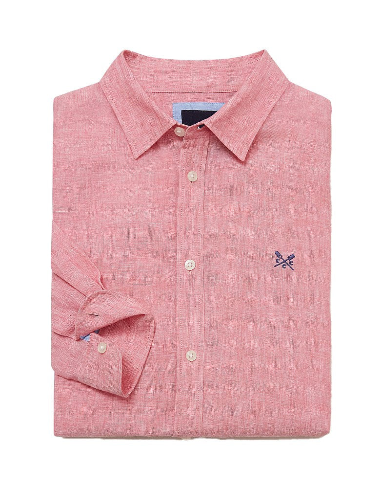 Long Sleeve Linen Shirt - Classic Pink