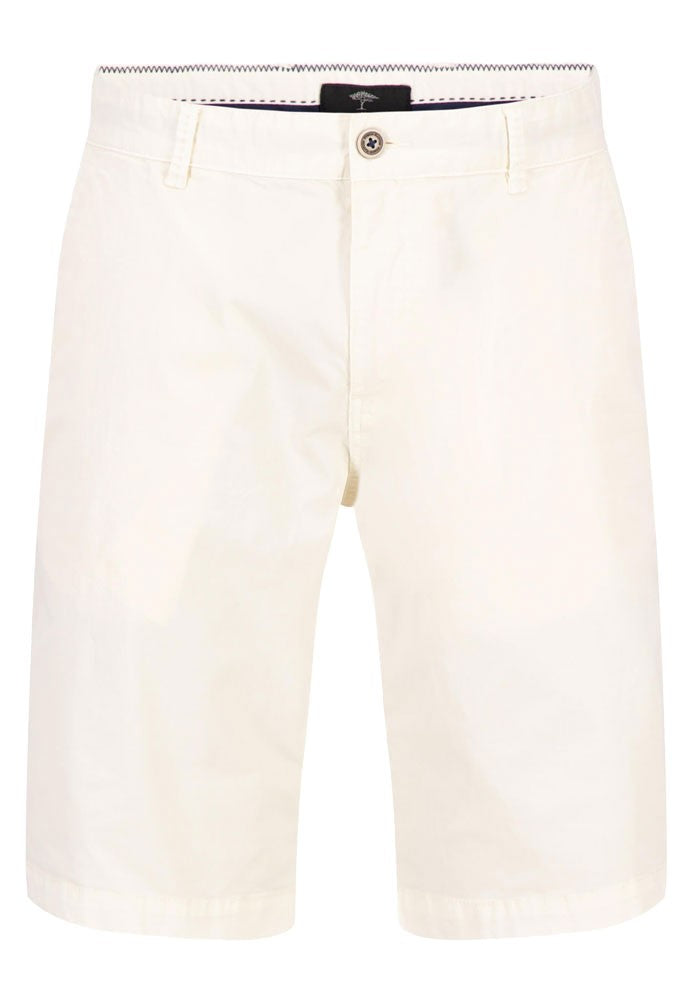 Basic Stretch Bermuda Shorts - Off White