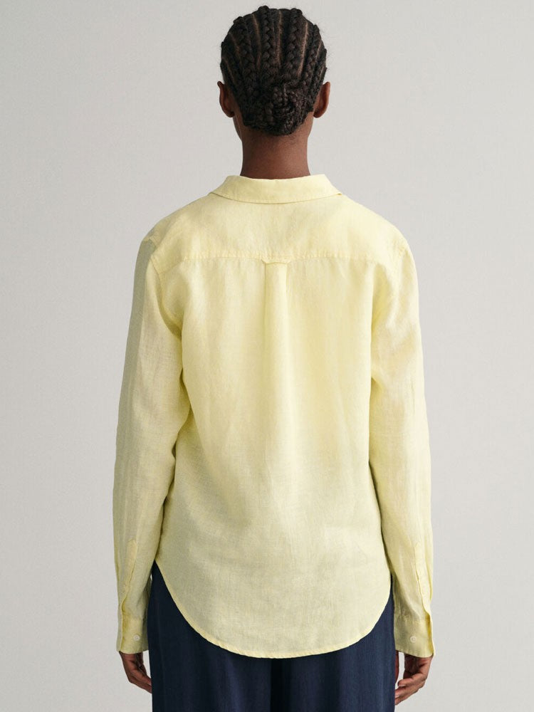 Linen Chambray Shirt - Lemonade Yellow