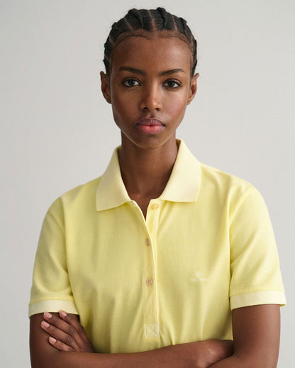 Sunfaded Piqué Polo Shirt - Lemonade Yellow