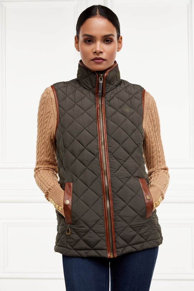 Country Quilted Gilet - Heritage Khaki