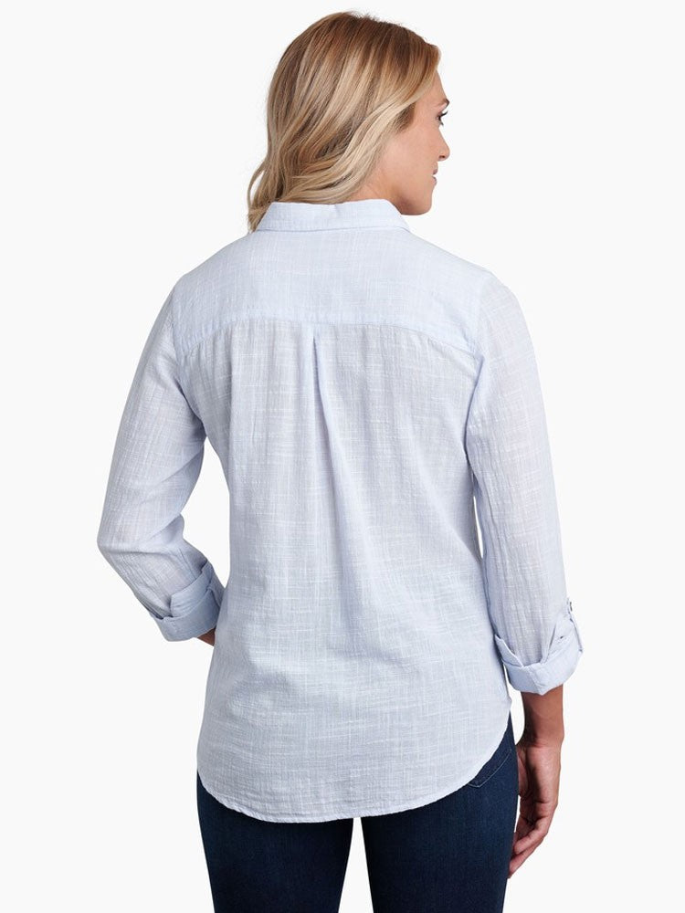 Adele Long Sleeve Shirt - Hydrangea