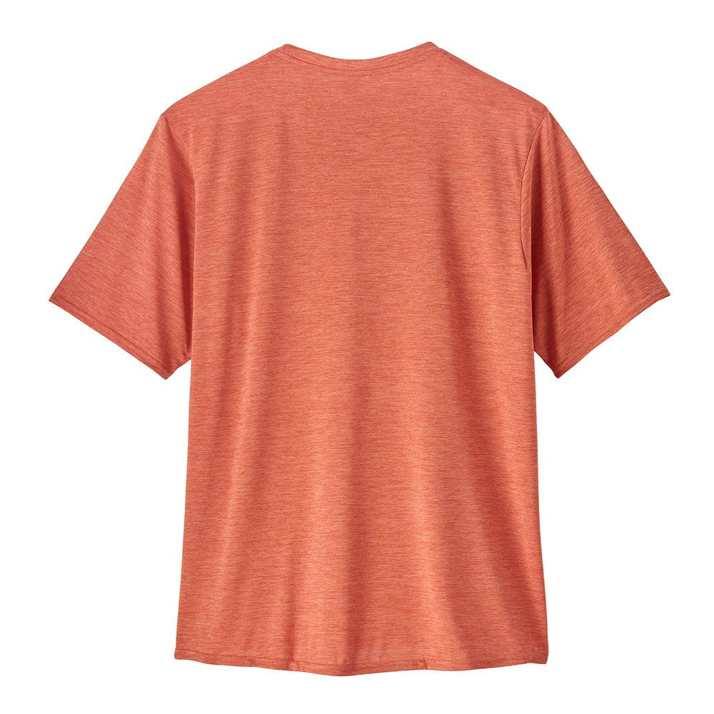 Cap Cool Daily Graphic Shirt - Line Logo Ridge Stripe: Quartz Coral X-Dye
