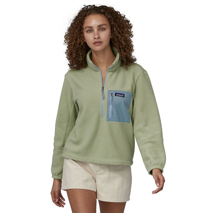 Microdini 1/2 Zip Fleece Pullover - Salvia Green