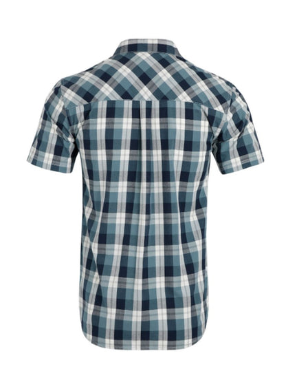 Judd Short Sleeve Check Shirt - Dusty Blue