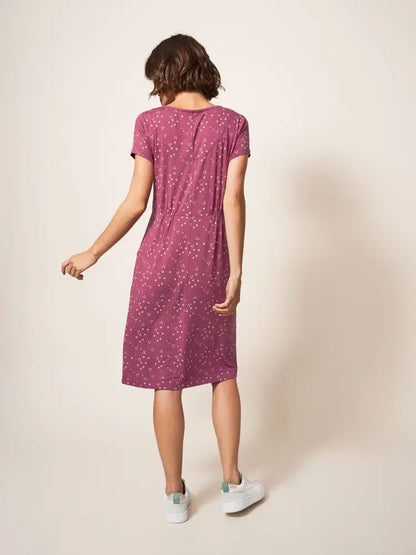Tallie Eco Vero Jersey Dress - Plum Multi