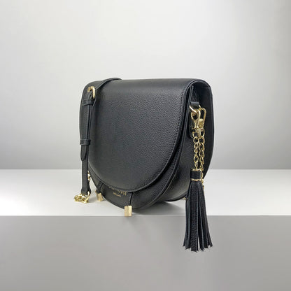 Floriana Grande Saddle Bag - Black