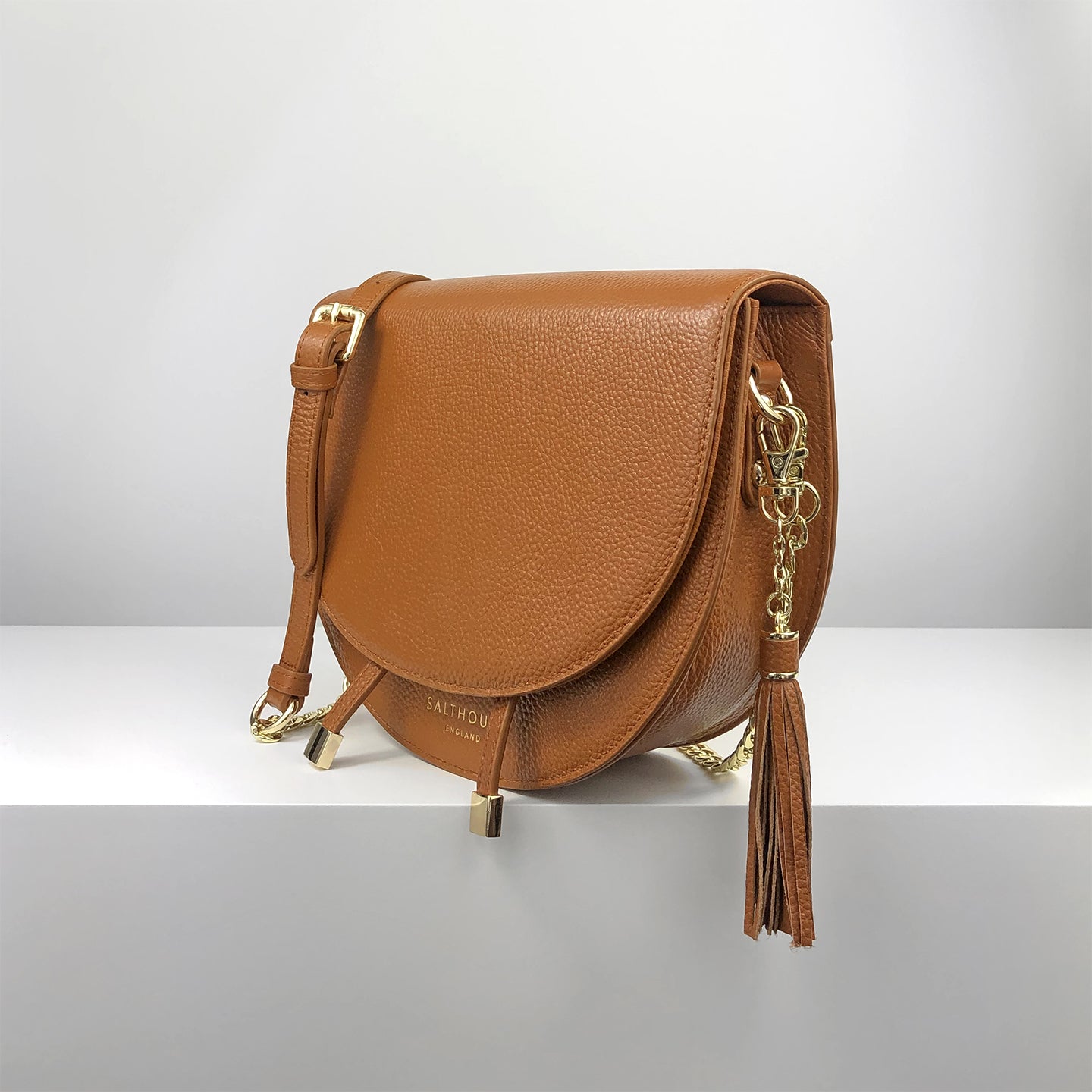 Floriana Grande Saddle Bag - Tan