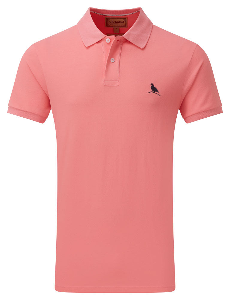 St Ives Tailored Polo Shirt - Flamingo