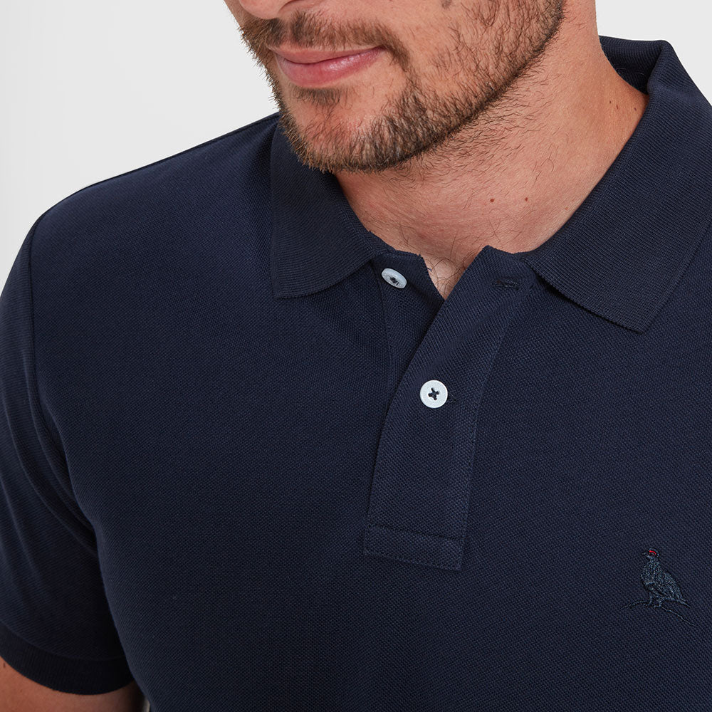 St Ives Tailored Polo Shirt - Navy