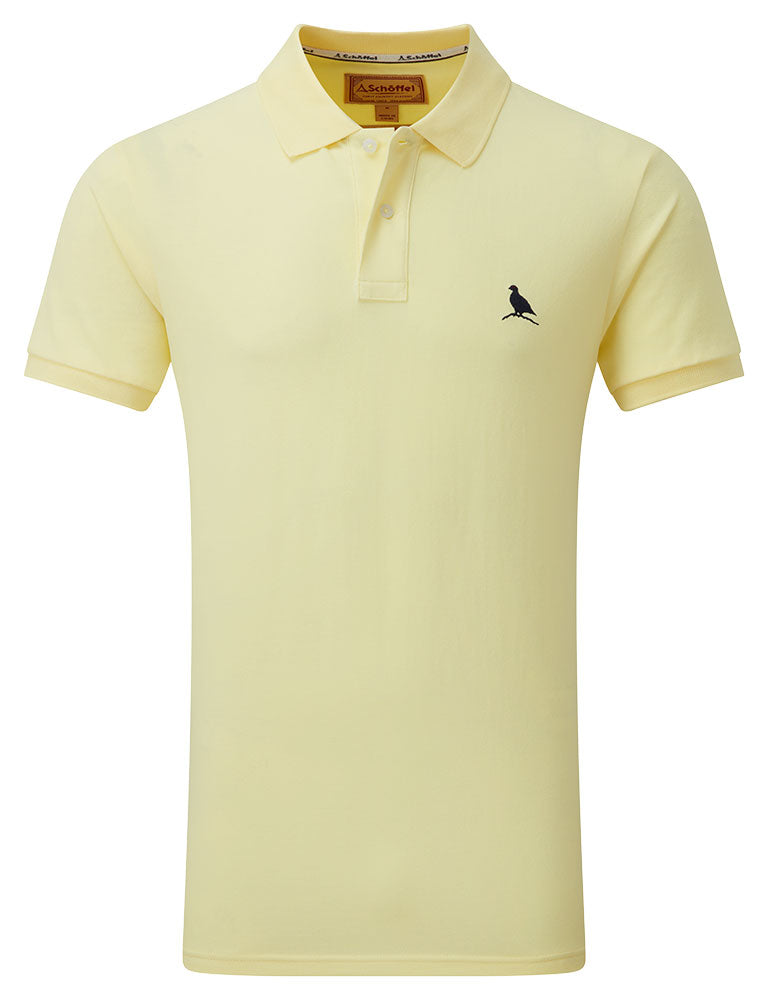 St Ives Tailored Polo Shirt - Pale Lemon