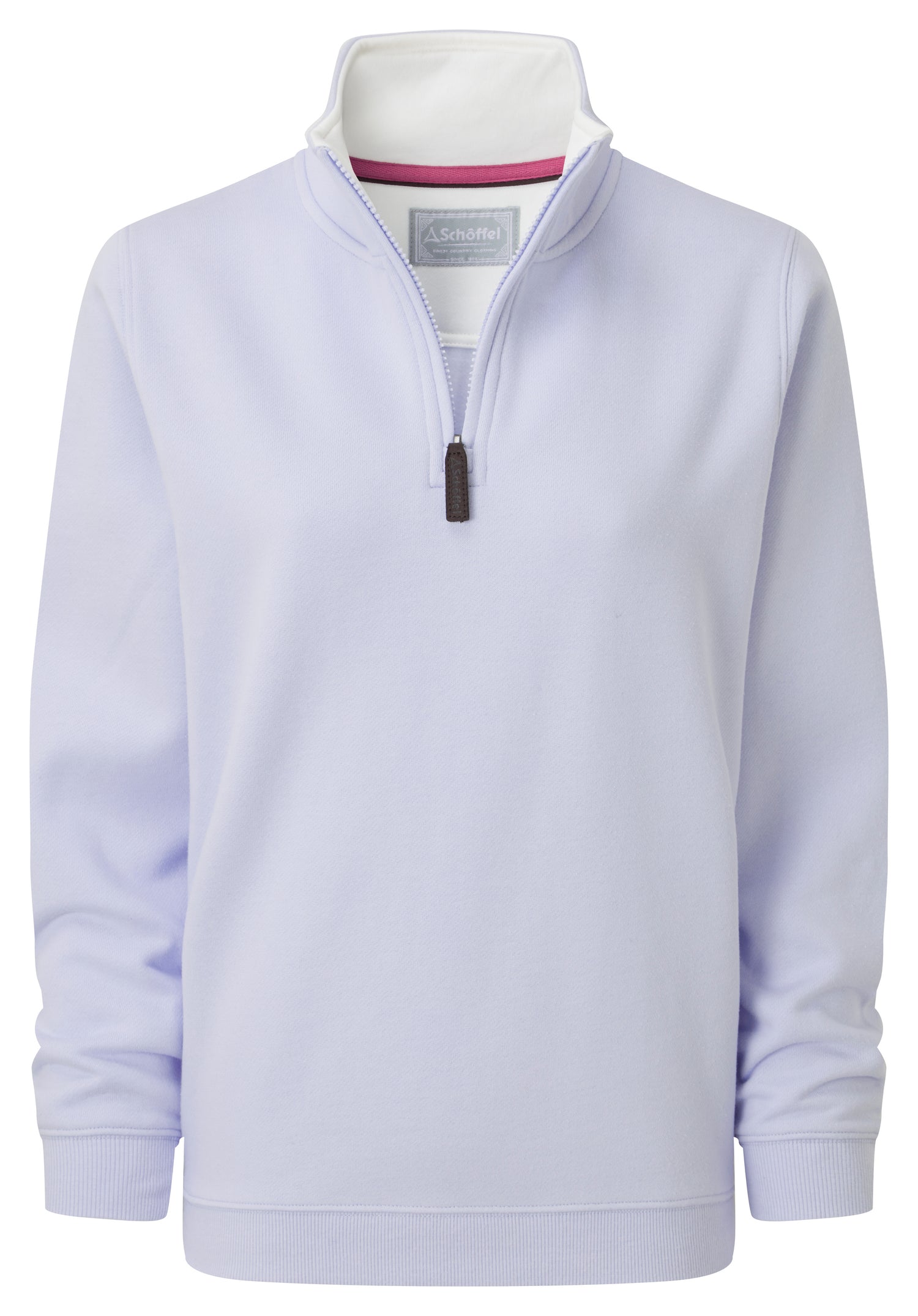 1/4 Zip Sweatshirt - Pale Blue