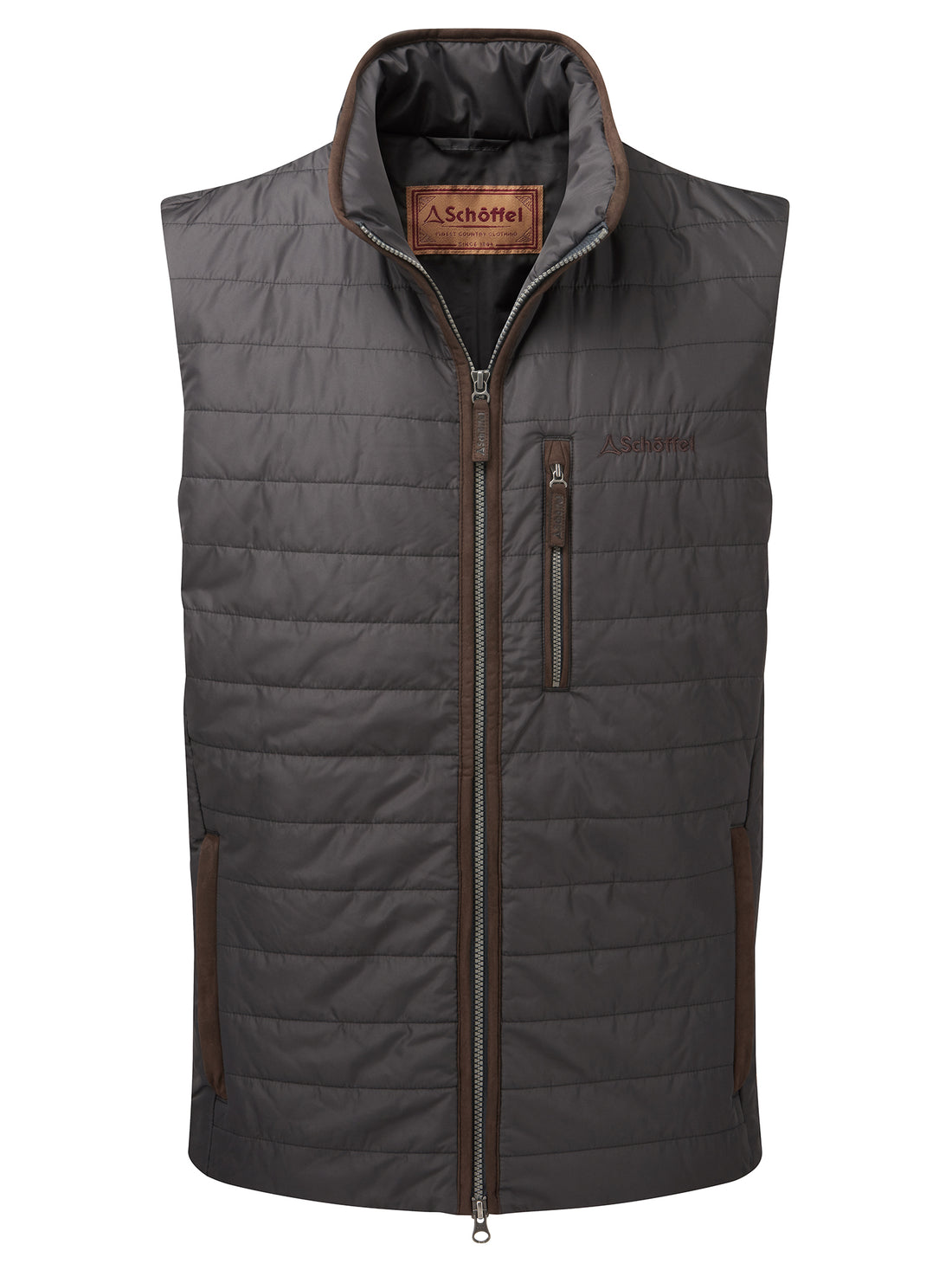 Brora Quilted Gilet - Charcoal