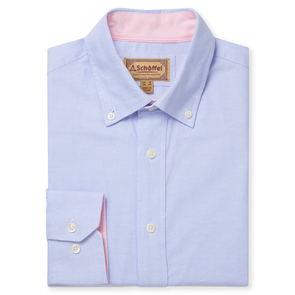 Holt Soft Oxford Tailored Shirt - Light Blue
