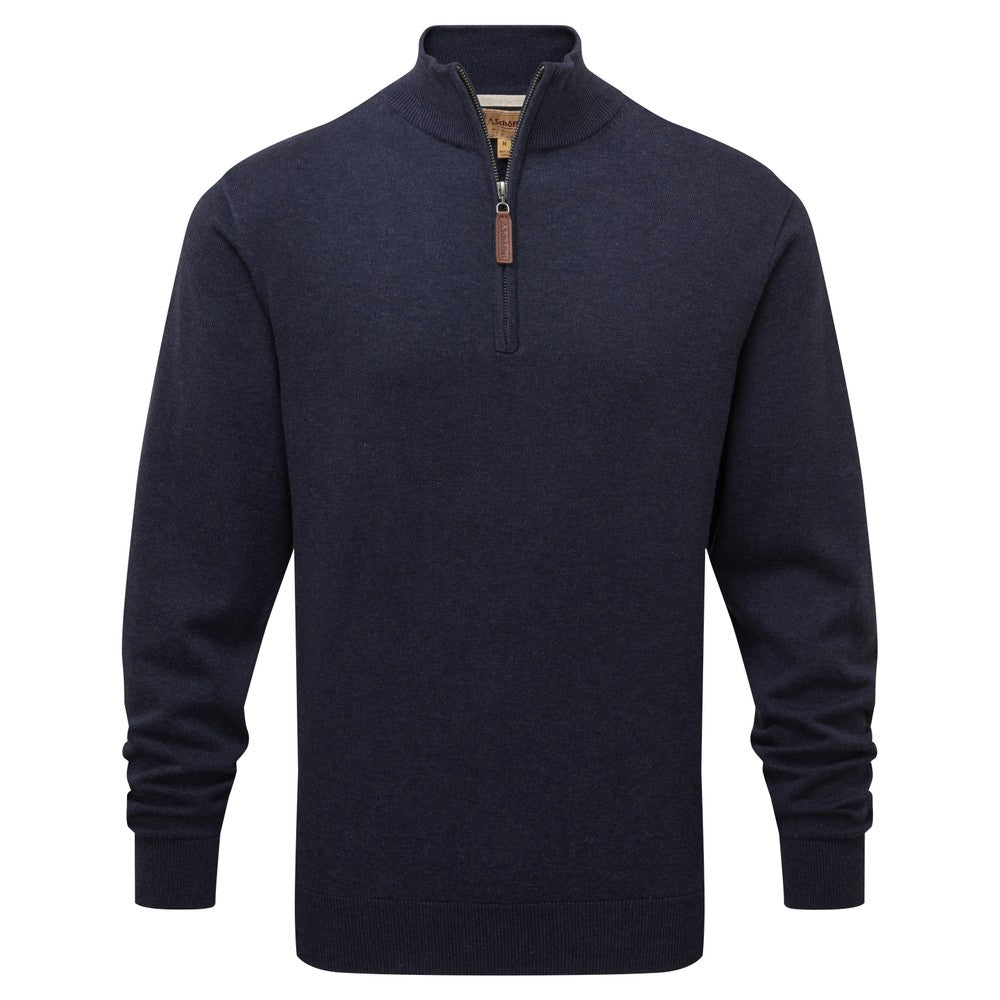 Pima Cotton 1/4 Zip - French Navy