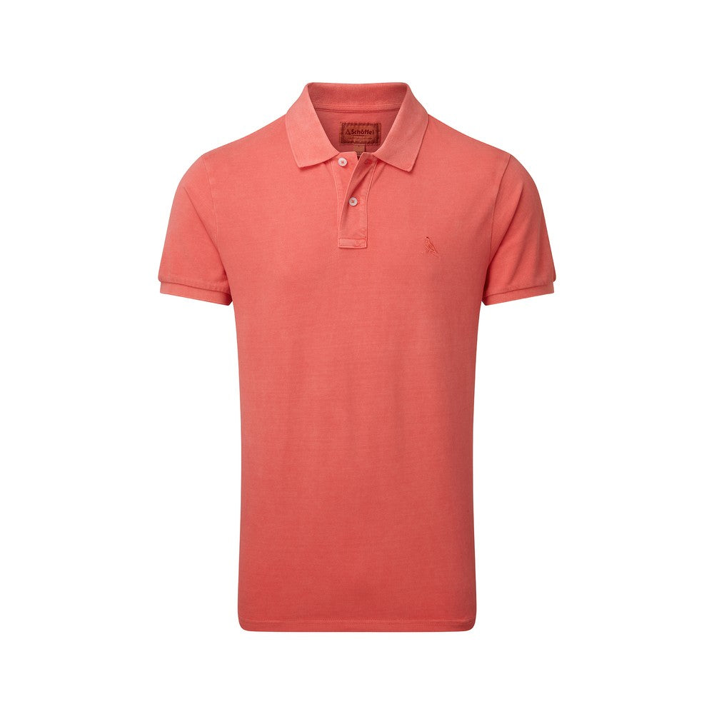 St Ives Tailored Polo Shirt - Coral