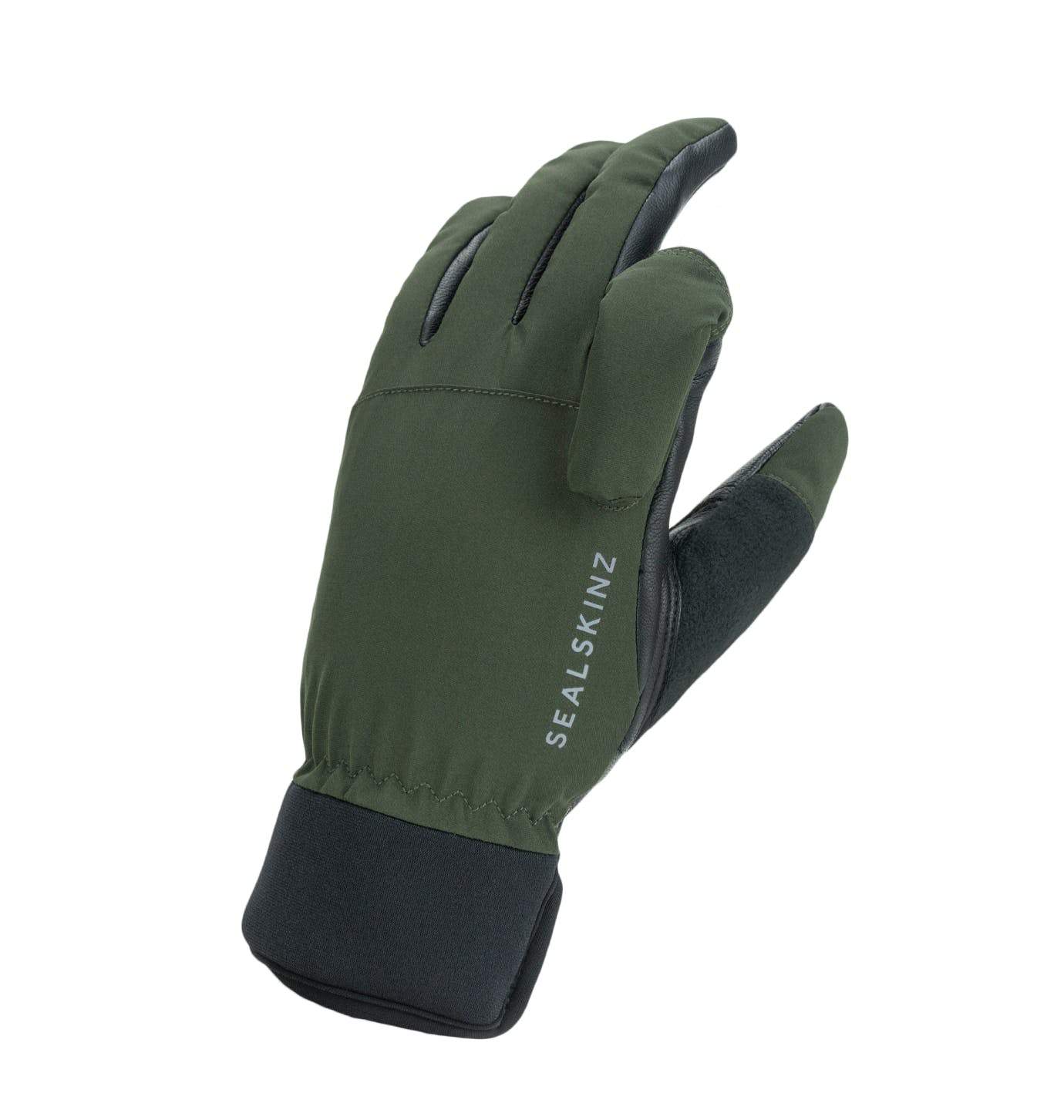 Waterproof All Weather Shooting Glove - Olive Green/Black
