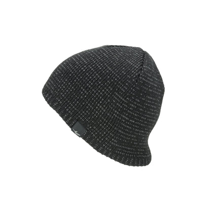 Waterproof Cold Weather Reflective Beanie - Black