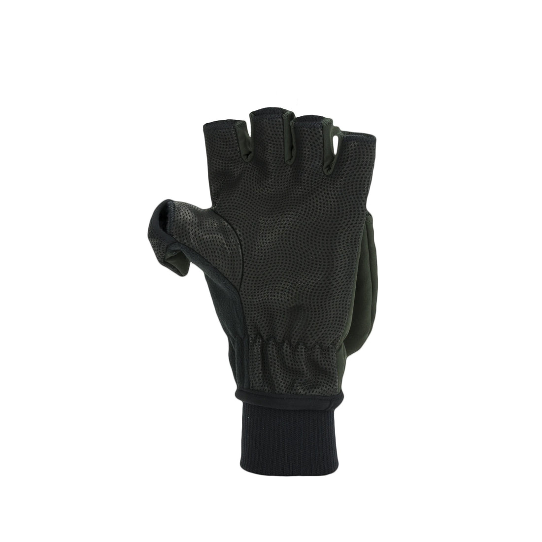 Windproof Cold Weather Convertible Mitt - Olive Green/Black