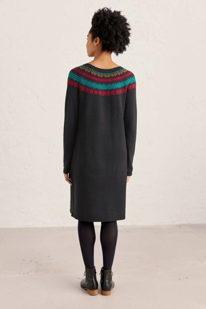 Centrepiece Knitted Dress - Ripe Berry Onyx Mix