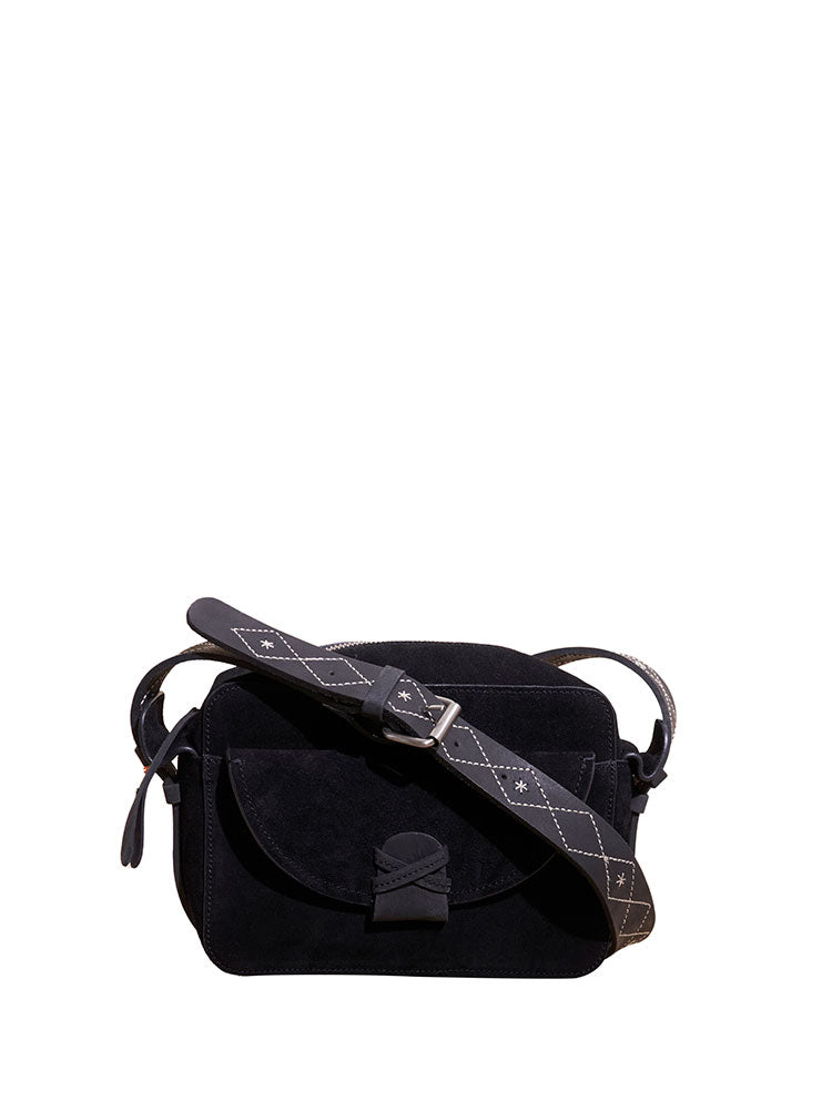 Lola Embroidered Camera Bag - Black Multi