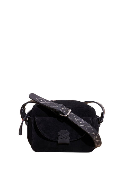 Lola Embroidered Camera Bag - Black Multi