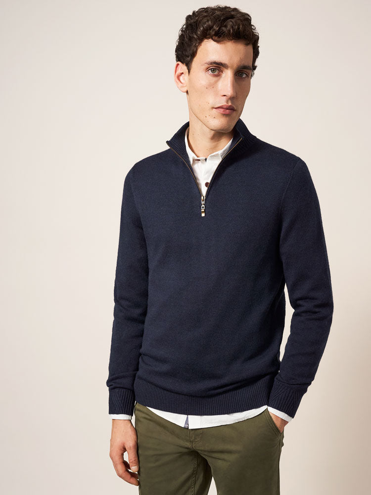 Newport Merino Funnel - Dark Navy