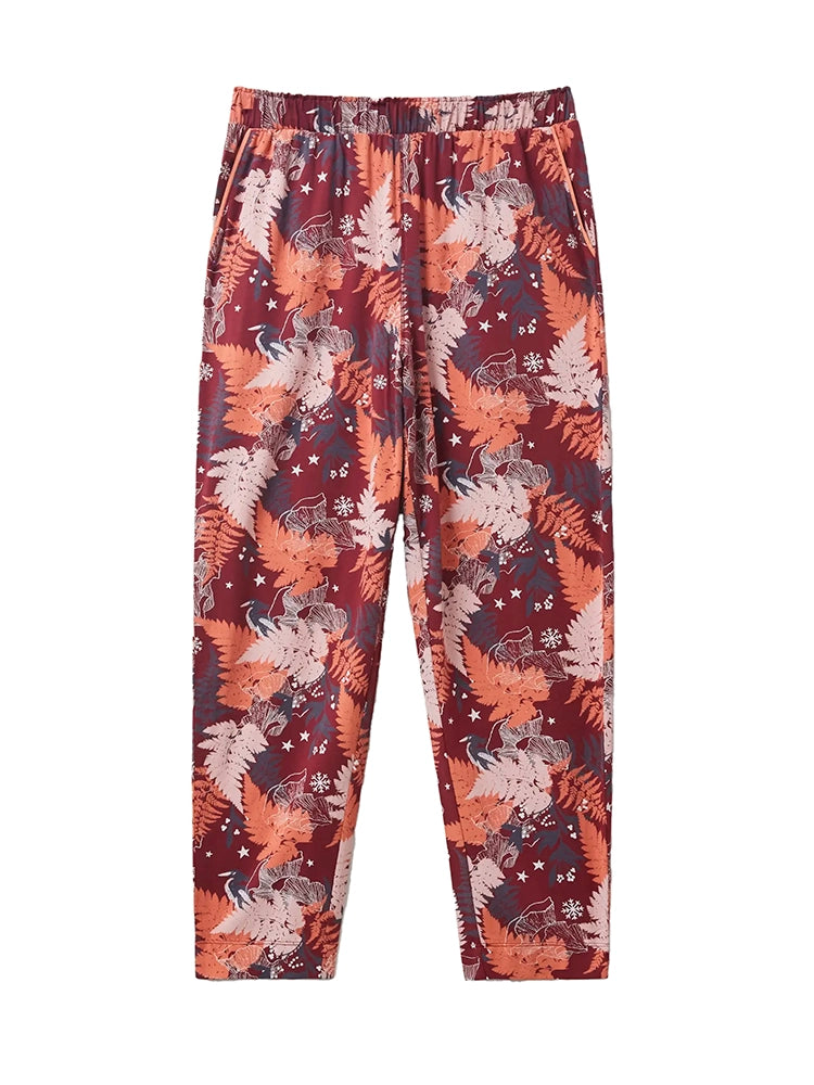 Fern Jersey PJ Bottom - Red Multi