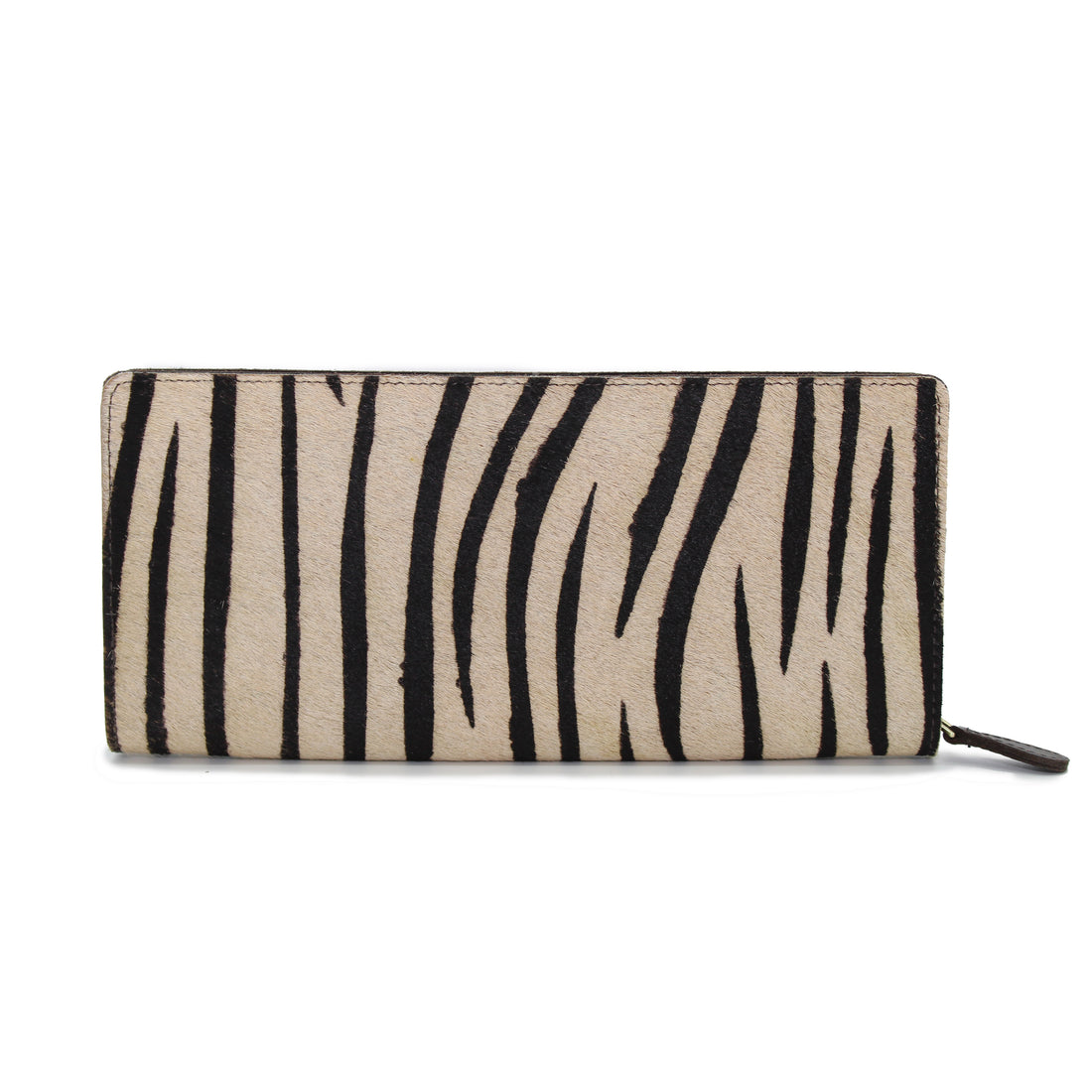 Zebra Print Zip Around Purse