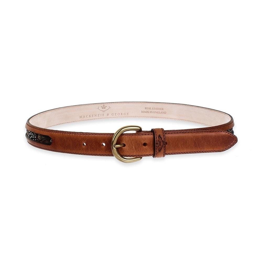 Drayton Feather Belt - Chestnut