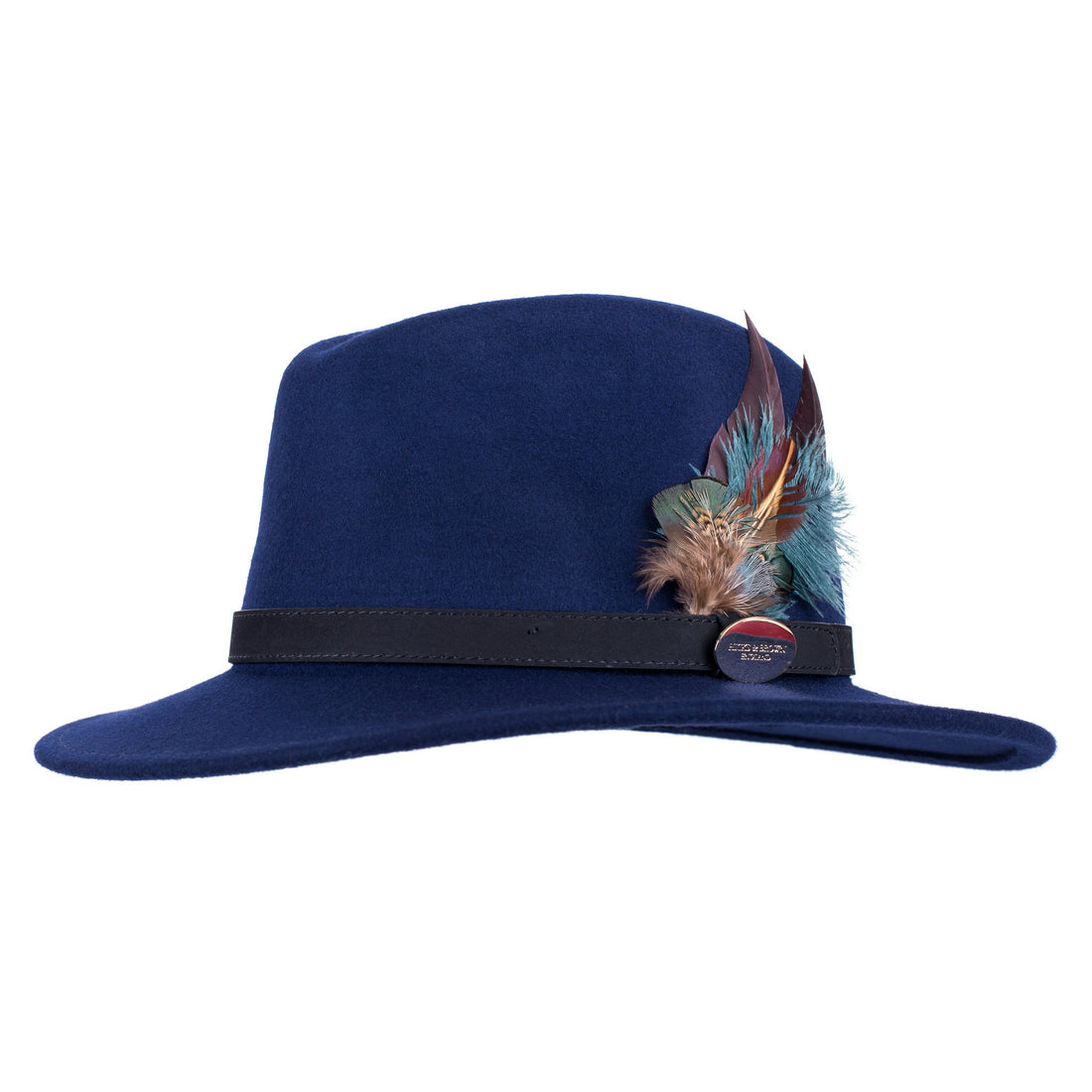 Suffolk Fedora - Navy Classic Feather