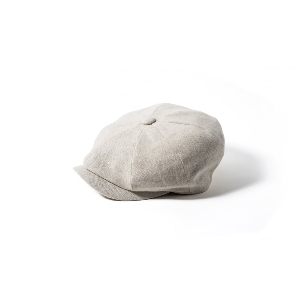 Irish Linen Alfie Hat - Natural
