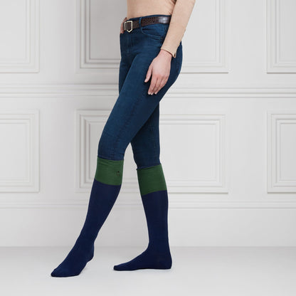 Signature Knee High Socks - Navy &amp; Forest