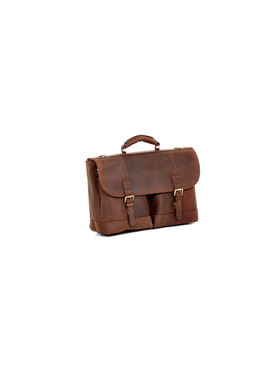 Henry Leather Briefcase - Mud