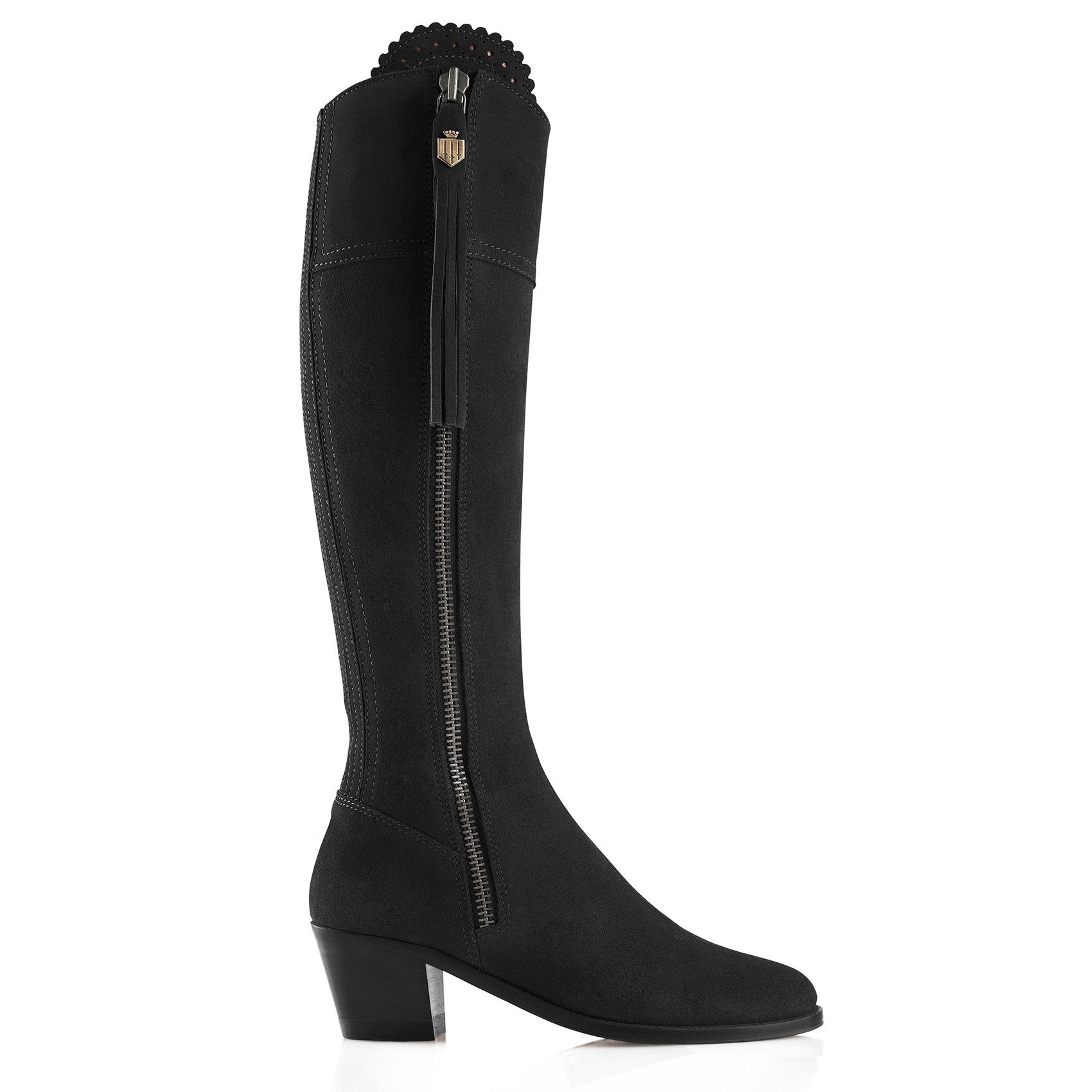 Regina Heeled Boot - Black