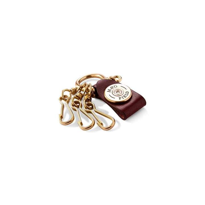 Cartridge Leather Keyring