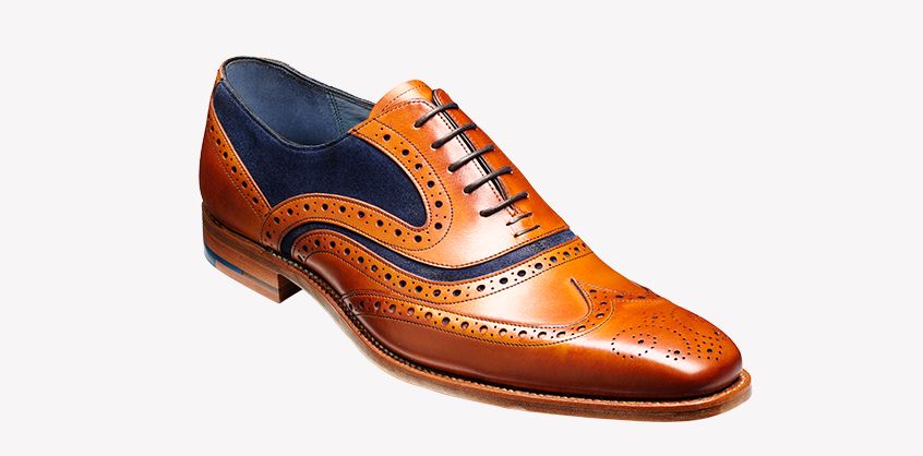 McClean Leather Dress Shoe - Cedar Calf/Blue