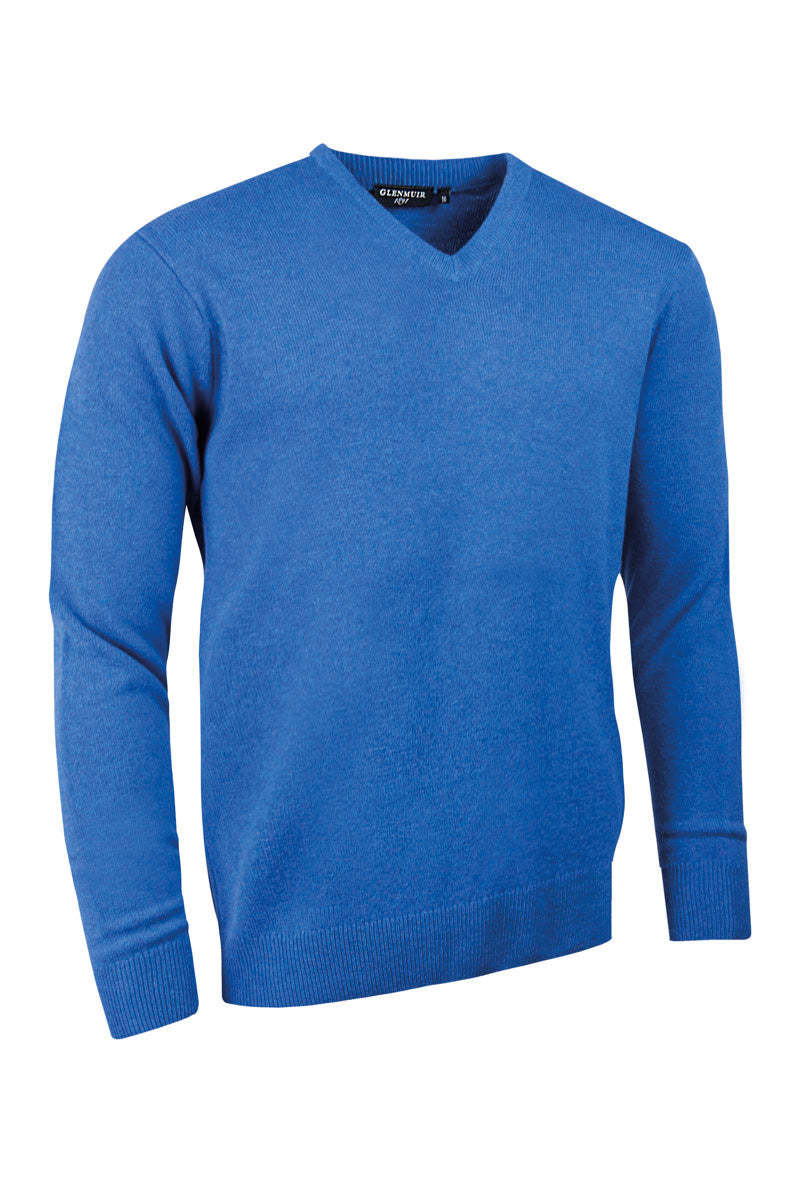 Lomond V Neck Lambswool Sweater - Tahiti