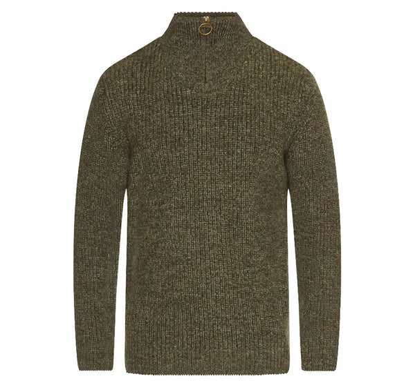 Barbour tyne zip neck sweater online