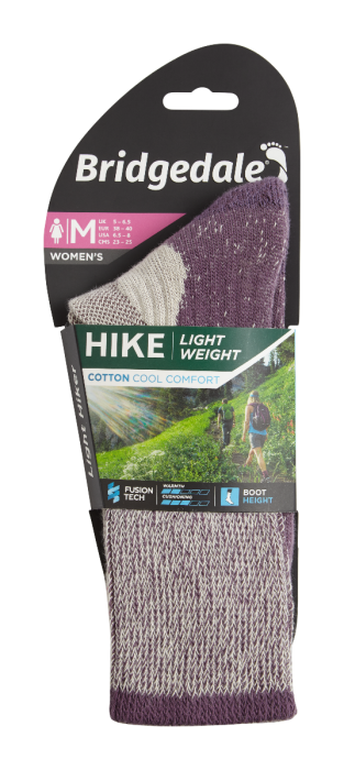 Hike Lightweight Coolmax Comfort Socks - Plum